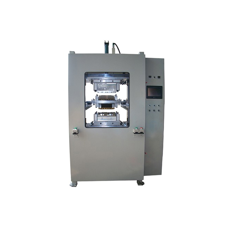 Hydraulic vertical hot plate machine